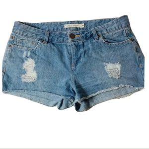 Life In Progress Jean Shorts Distressed size 28
